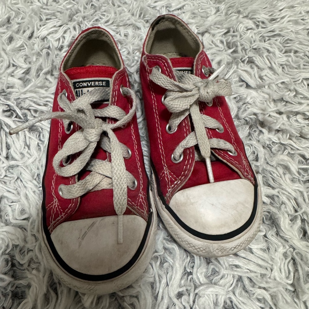 Converse Red and White Classic Sneakers